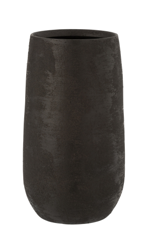 SALE % - Vaza, Ceramica, Negru, 20x20x41.5