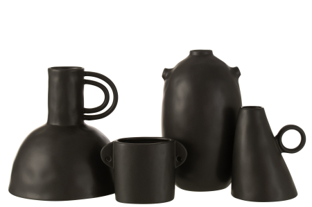 Vaza, Ceramica, Negru, 23.5x23.5x24 [1]