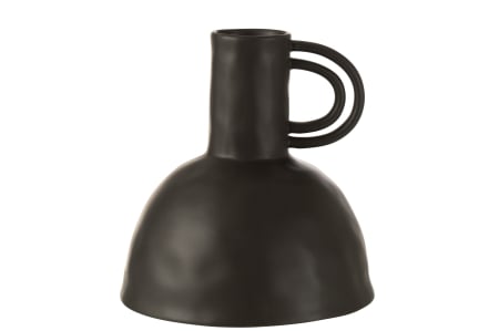 SALE % - Vaza, Ceramica, Negru, 23.5x23.5x24