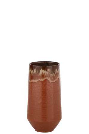 SALE % - Vaza, Ceramica, Rosu, 18x18x40.5