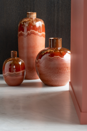 SALE % - Vaza, Ceramica, Rosu, 23x23x35