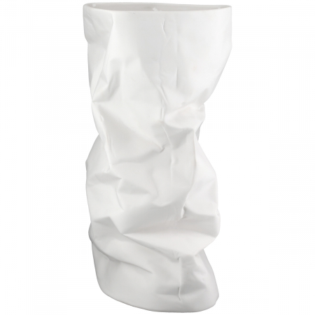 Vază, cilindrică, porțelan, albă, PU 2, L. 14 cm, l. 15 cm, H 30 cm [3]