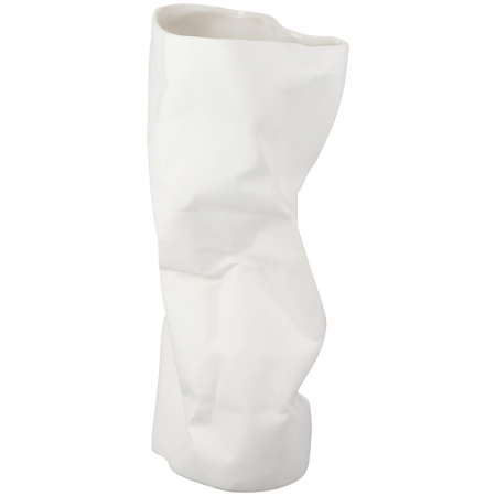 Vază, cilindrică, porțelan, albă, PU 4, L. 9 cm, l. 11 cm, H 24 cm [1]