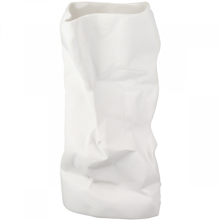 Vază, cilindrică, porțelan, albă, PU 4, L. 9 cm, l. 11 cm, H 24 cm [3]