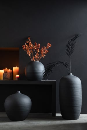 SALE % - Vaza, Ciment, Negru, 29.5x29.5x27.5