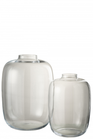 Vaza Cleo, Sticla, Transparent, 32.5x32.5x45.5 cm [1]
