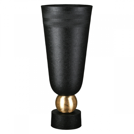 Vaza, conica, Nama, Aluminiu, negru, PU 1, H. 47,5 cm, D. 21 cm SALE % - Vaza, conica, Nama, Aluminiu, negru, PU 1, H. 47,5 cm, D. 21 cm