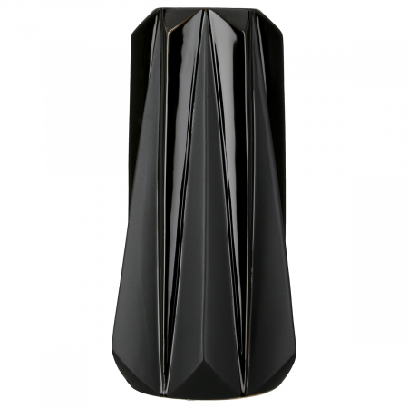 SALE % - Vaza, conica, Panteon, Ceramica, neagra, PU 2, H. 30 cm, D. 15 cm