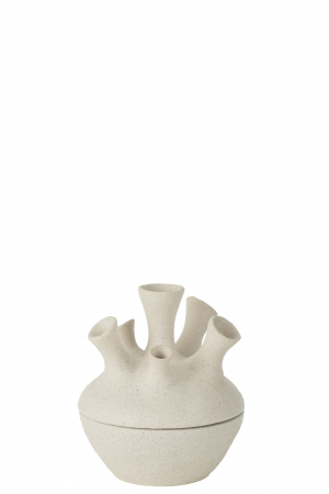 Vaze si boluri - Vază, Coral Clay Alb S, L 17| W 17| H 19.5 cm