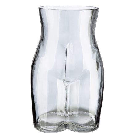 Vază, Corp, Motiv femeie, Sticlă, gri, PU 3, L. 11 cm, L. 15 cm, H 23 cm VAZE SI GHIVECE - Vază, Corp, Motiv femeie, Sticlă, gri, PU 3, L. 11 cm, L. 15 cm, H 23 cm