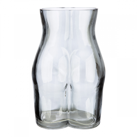 Vază, Corp, Motiv femeie, Sticlă, gri, PU 3, L. 11 cm, L. 15 cm, H 23 cm [1]