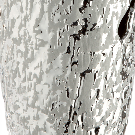 Vaza, Crepa, Ceramica, argintie, PU 2, H. 27 cm, D. 13 cm [2]
