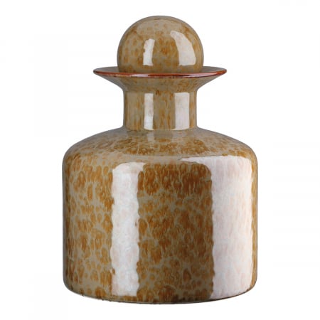 SALE % - Vază cu capac, ceramică, maro, PU 1, H 29 cm, D 21 cm