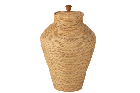 SALE % - VAZA cu capac, RATTAN