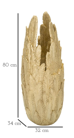 Vaza, cu pene 32x34x80 cm [5]