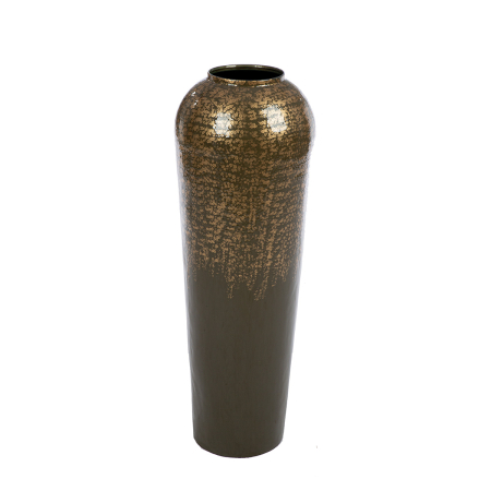 Vaza de podea, bulboasa, "Whisper", Metal, bej, auriu, PU 1, H 80 cm, A. 25 cm [3]