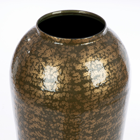 Vaza de podea, bulboasa, "Whisper", Metal, bej, auriu, PU 1, H 95 cm, A. 30 cm [1]