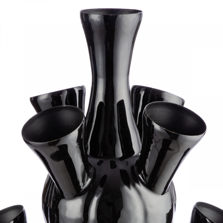 Vază de podea, Fier, negru, PU 1, H 64 cm, D 35 cm [2]