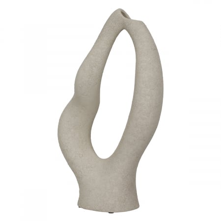 SALE % - Vaza decorativa, Milan, Ceramica, gri deschis, PU 2, L. 10 cm, L. 28 cm, H. 40 cm