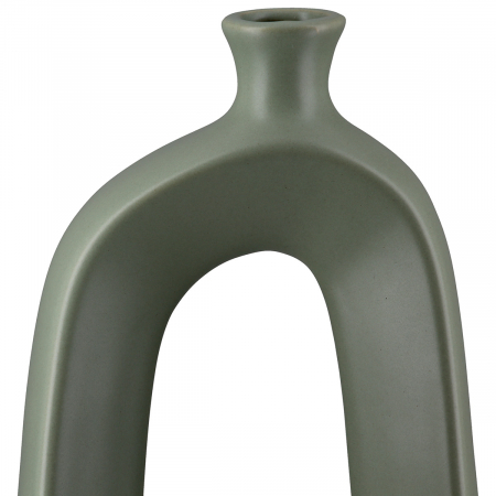 Vaza decorativa perforata, Stratos, Ceramica, verde, PU 2, L. 6 cm, L. 14 cm, H. 32,5 cm [3]