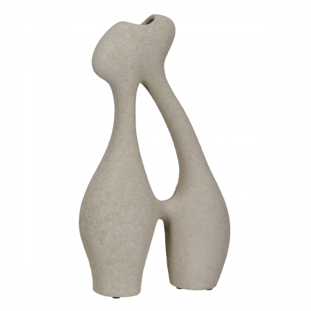 Vaza decorativa, Torino, Ceramica, gri deschis, PU 2, L. 11 cm, L. 23 cm, H. 40 cm [1]