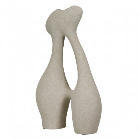 SALE % - Vaza decorativa, Torino, Ceramica, gri deschis, PU 2, L. 11 cm, L. 23 cm, H. 40 cm