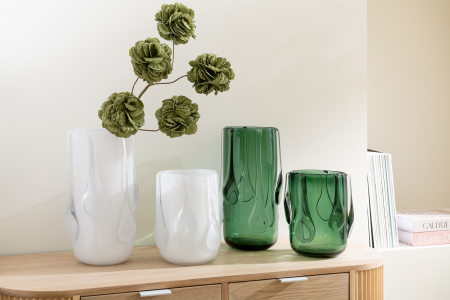 Vază, Drippy Sticlă, Verde, L, L 18| W 18| H 33 cm [2]