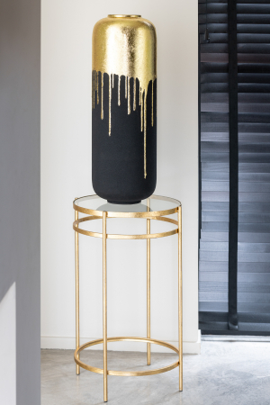 Vază, Duo metal, Negru/Auriu, L 24| W 24| H 70 cm [1]