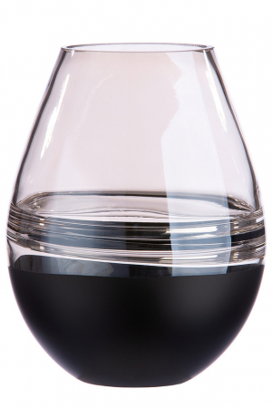 Vaza, ELEGANCE, Sticla, Negru, 17X17X24 cm [1]