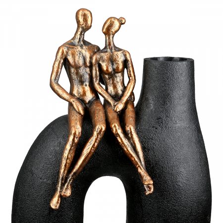 Vază, Femeie, Bărbat, Movement, Polirășină, negru, PU 1, L. 11,5 cm, L. 20 cm, H. 25,5 cm [2]