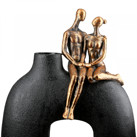 Vază, Femeie, Bărbat, Movement, Polirășină, negru, PU 1, L. 12 cm, L. 23 cm, H. 25,5 cm [2]