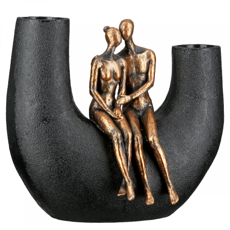 Vază, Femeie, Bărbat, Movement, Polirășină, negru, PU 1, L. 13 cm, L. 23 cm, H. 20,5 cm [1]