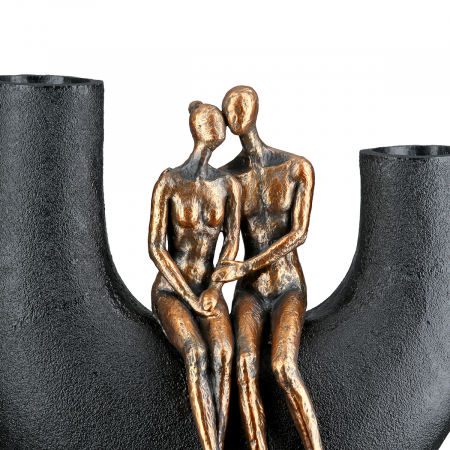 Vază, Femeie, Bărbat, Movement, Polirășină, negru, PU 1, L. 13 cm, L. 23 cm, H. 20,5 cm [2]