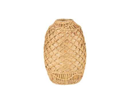 SALE % - Vaza, Fibre naturale, Bej, 24x24x37