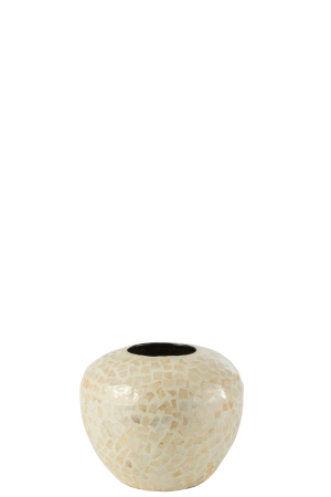 SALE % - Vaza, Fibre naturale, Bej, 26x26x21.5