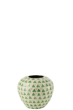 SALE % - Vaza, Fibre naturale, Verde, 26x26x22