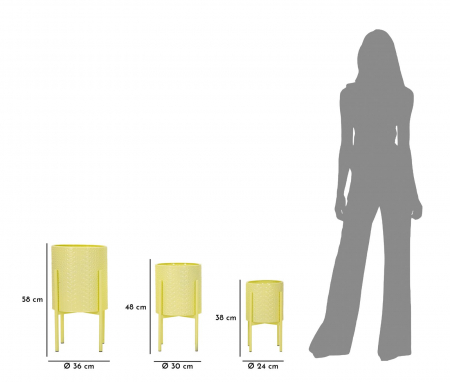 Vaza/ Ghiveci, IRIS cm ø 36x56,5-30x48,5-24x37,5 [8]