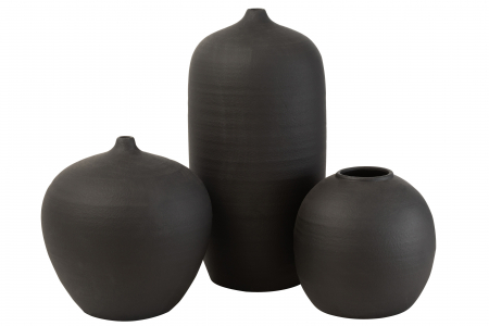 Vaza High, Ciment, Negru, 29x29x58 cm [1]