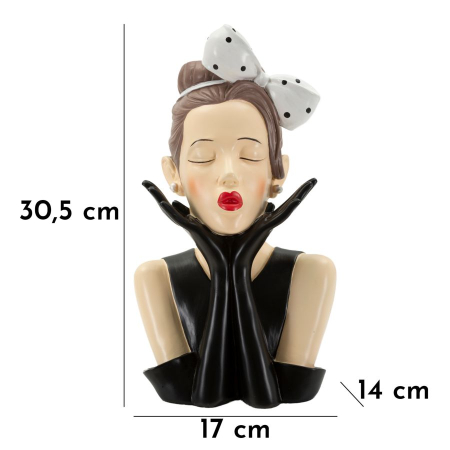 Vaza, Hollywood woman -a- 17x14x30.5 cm [6]