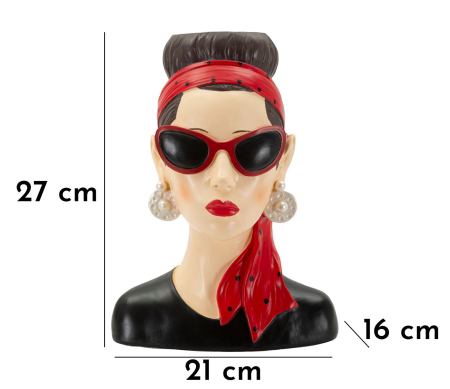 Vaza, Hollywood woman -b- 21x16x27 cm [6]