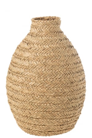 SALE % - Vază, iarbă de mare împletită, natur M, L 40| W 40| H 60 cm