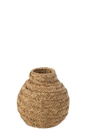 Vaze si boluri - Vază, iarbă de mare împletită, natur S, L 30| W 30| H 30 cm
