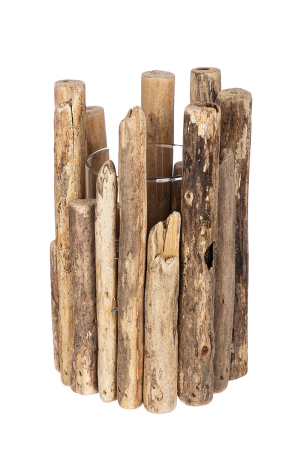 Vaza, "Jakarta", Lemn, culori naturale, PU 3, H 24 cm, A. 15 cm VAZE SI GHIVECE - Vaza, "Jakarta", Lemn, culori naturale, PU 3, H 24 cm, A. 15 cm