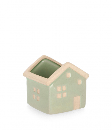IN STOC - Vază Khloe, Verde, Casa H9,5