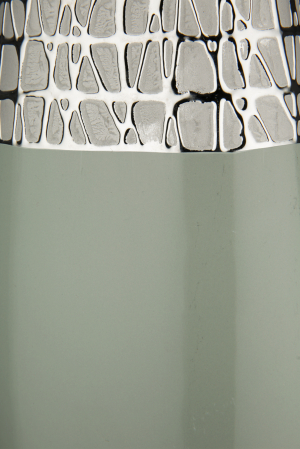 Vaza Lagos, Ceramica, Argintiu, 15.5x34x15.5 cm [2]