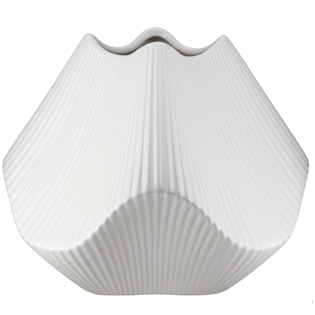 SALE % - Vaza, Lapci, Ceramica, alba, PU 1, L. 22 cm, L. 22 cm, H. 18,5 cm
