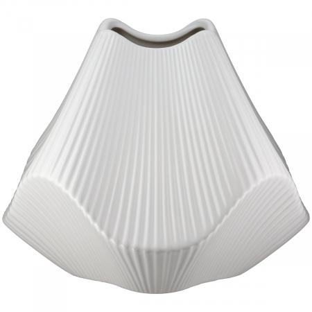 Vaza, Lapci, Ceramica, alba, PU 1, L. 22 cm, L. 22 cm, H. 18,5 cm [1]