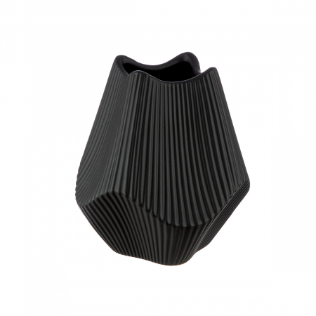 Vaza, Lapci, Ceramica, neagra, PU 2, L. 15 cm, L. 15 cm, H. 18 cm [1]