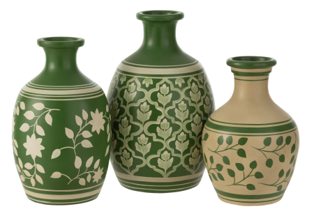 Vaza, Leaves Terracotta [1]