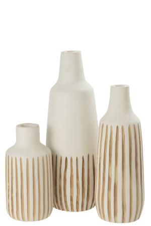 Vaza, Lemn, Alb , 20x20x56 [3]